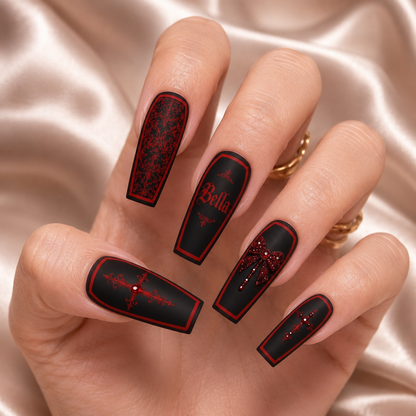 Halloween Coffins - Personalized Press-On Nails
