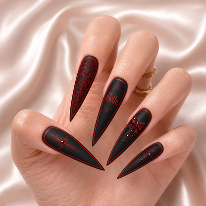 Halloween Coffins - Personalized Press-On Nails