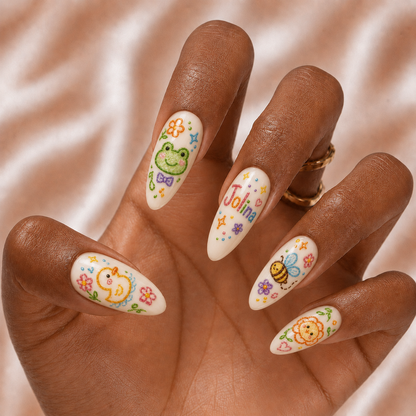 Back To School - Personalized Press-On Nails