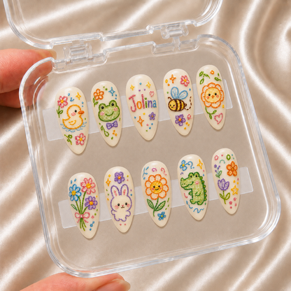 Back To School - Personalized Press-On Nails