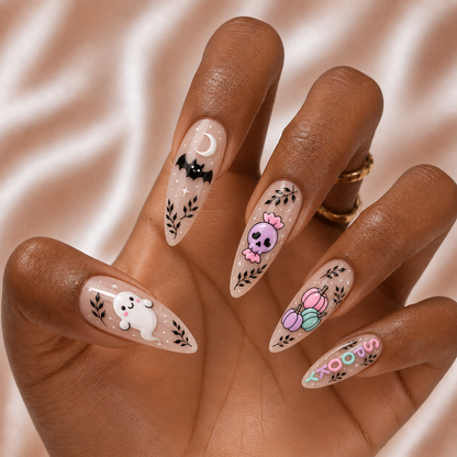 Cute Ghost - Personalized Press-On Nails