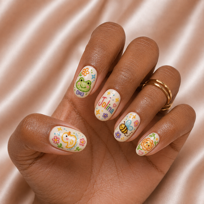 Back To School - Personalized Press-On Nails
