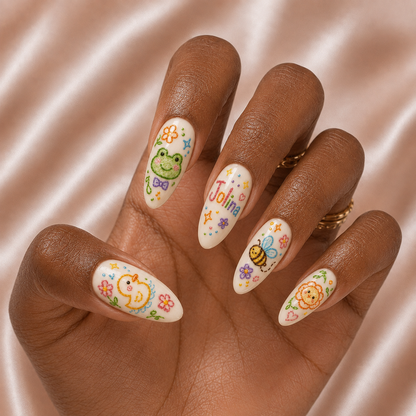 Back To School - Personalized Press-On Nails