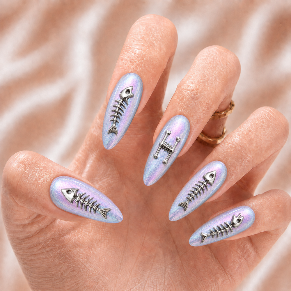 Fish Skeleton - Personalized Press-On Nails