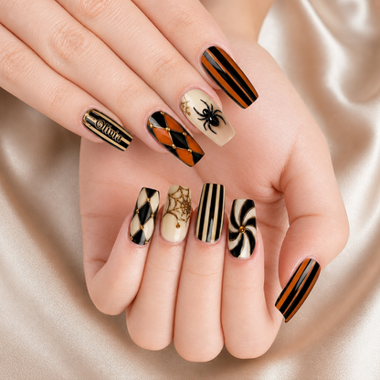 Goth Halloween - Personalized Press-On Nails