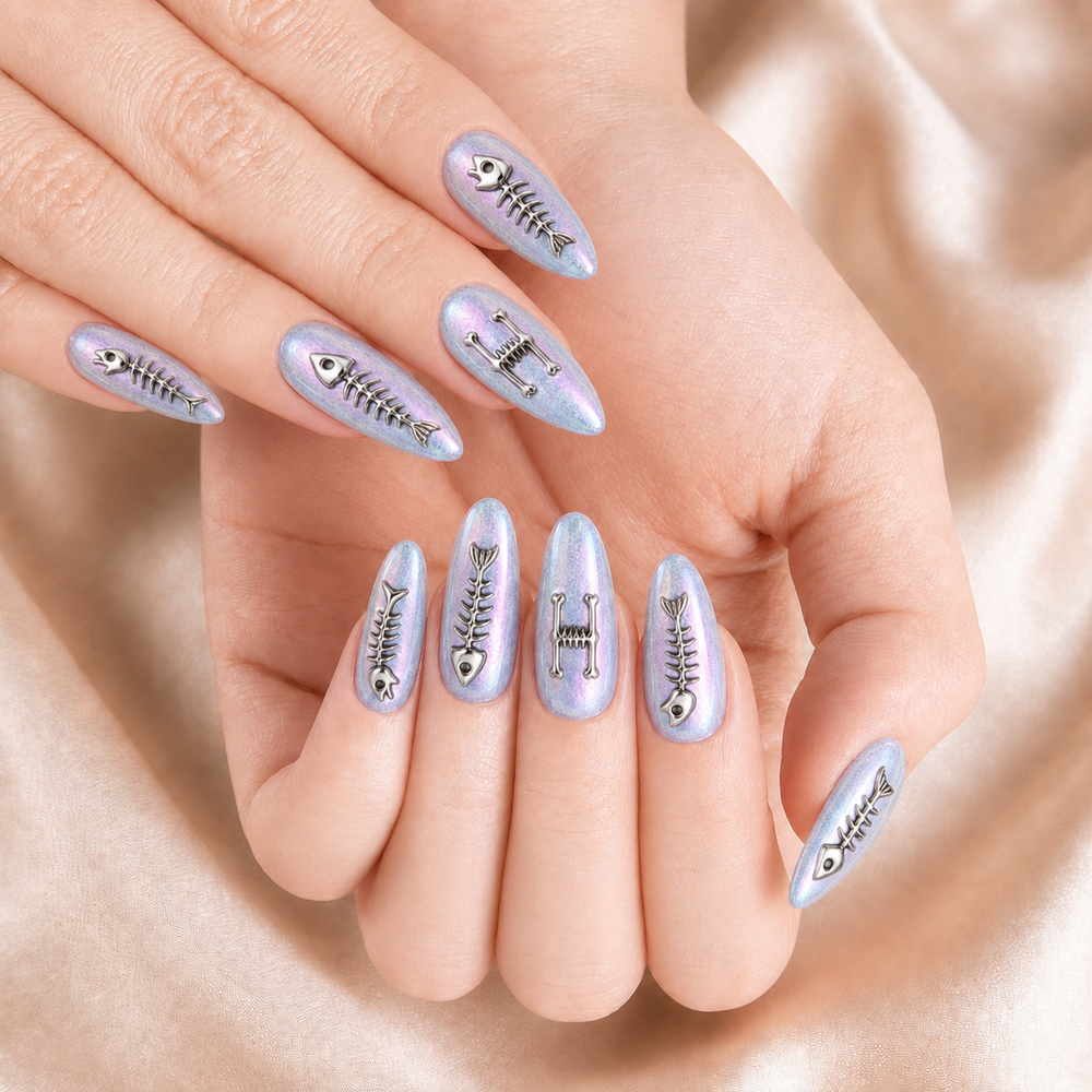 Fish Skeleton - Personalized Press-On Nails