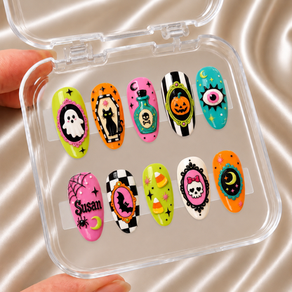 Retro Spooky - Personalized Press-On Nails