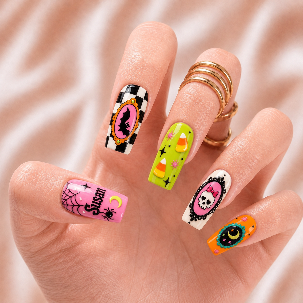 Retro Spooky - Personalized Press-On Nails