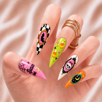Retro Spooky - Personalized Press-On Nails