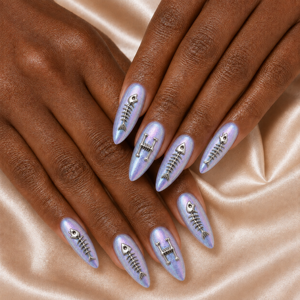 Fish Skeleton - Personalized Press-On Nails