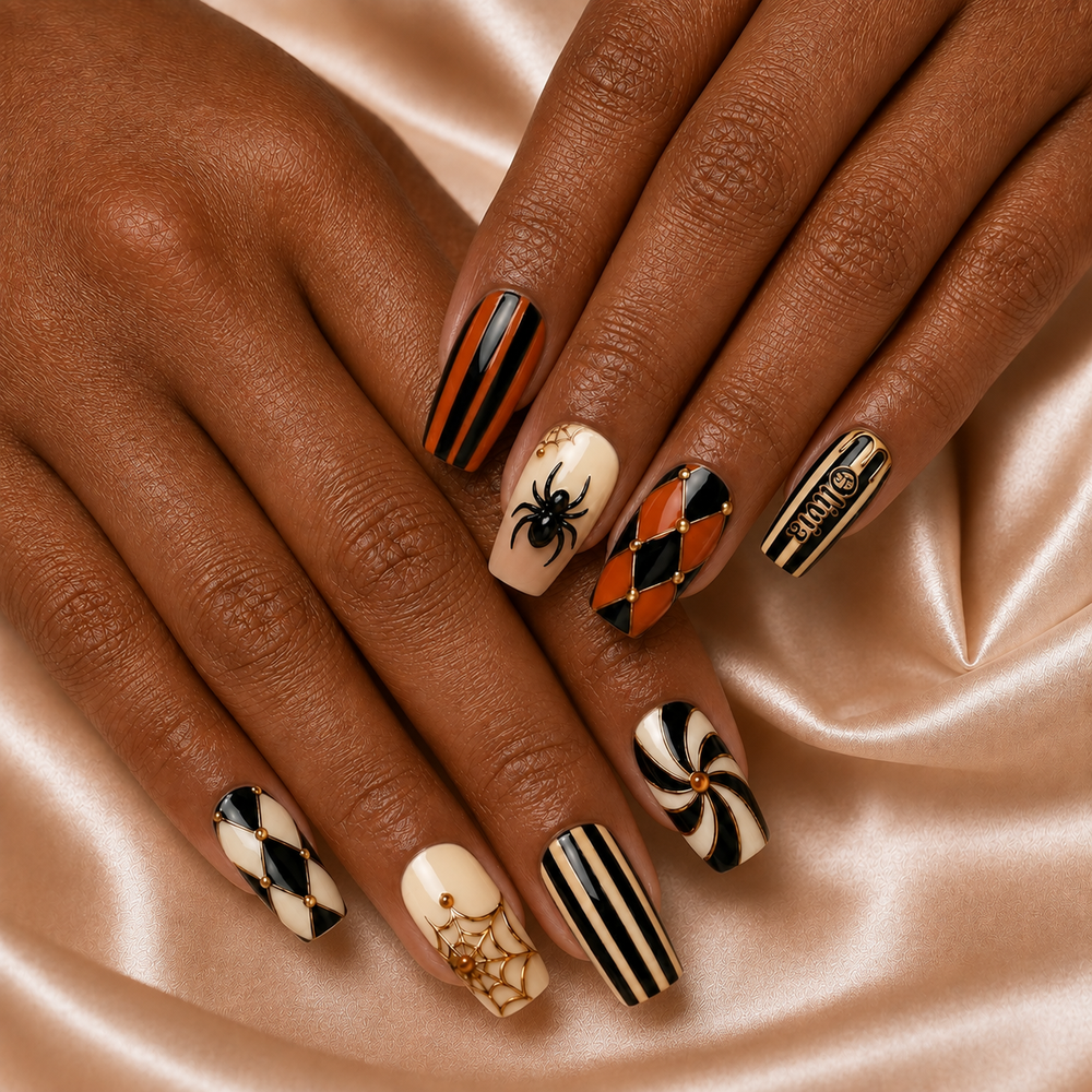 Goth Halloween - Personalized Press-On Nails