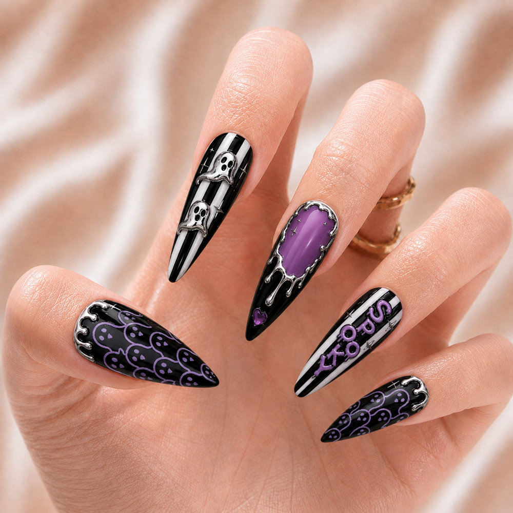 Ghost Spooky - Personalized Press-On Nails