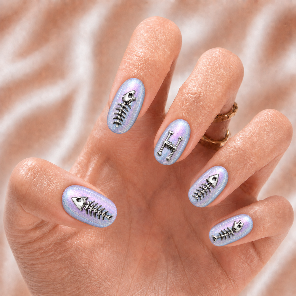 Fish Skeleton - Personalized Press-On Nails