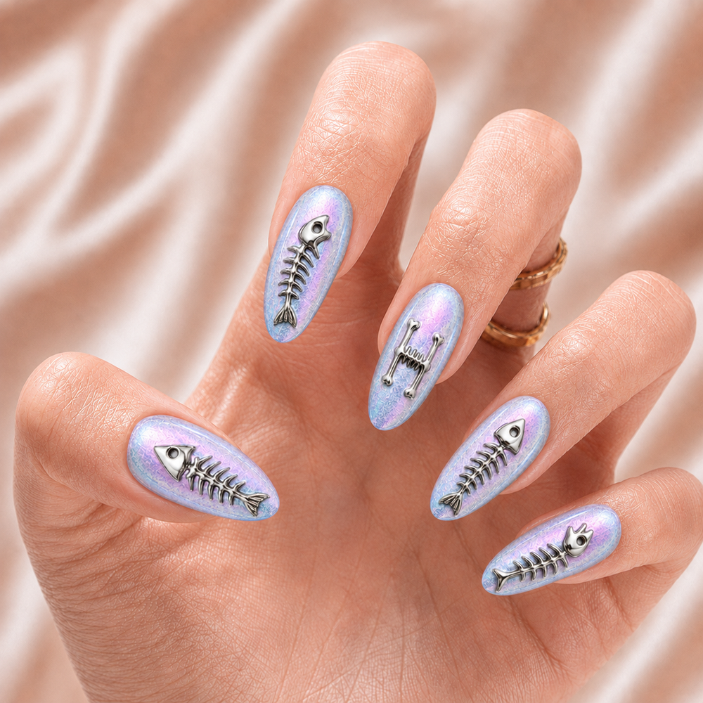 Fish Skeleton - Personalized Press-On Nails