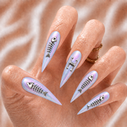 Fish Skeleton - Personalized Press-On Nails