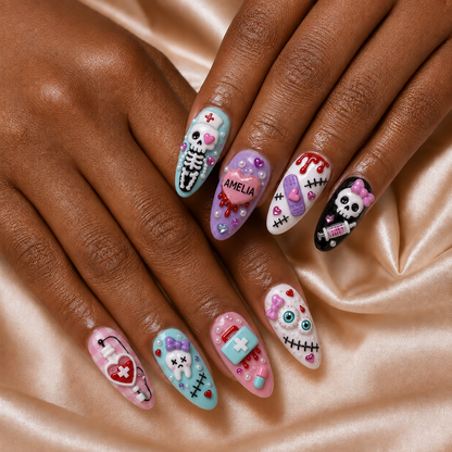 Nurse Halloween - Personalized Press-On Nails