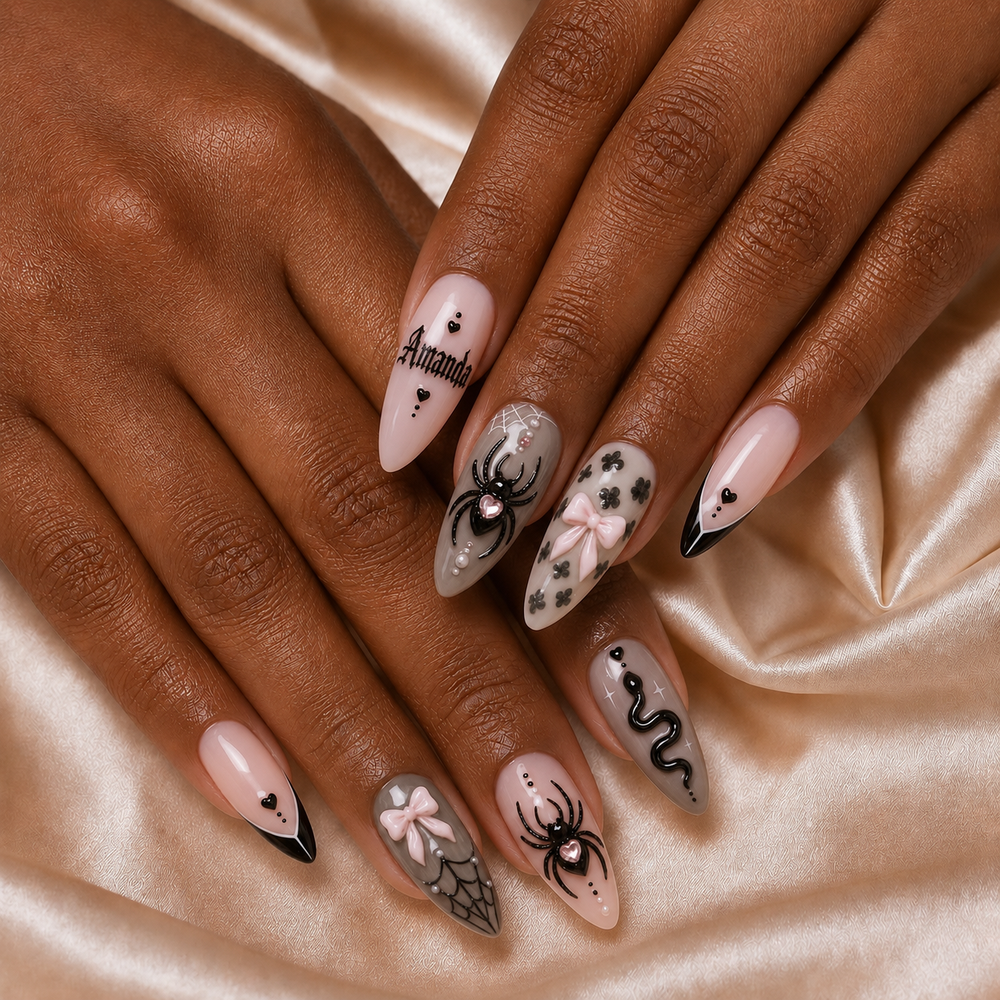Goth Coquette - Personalized Press-On Nails