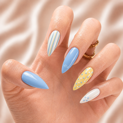 Cotton Candy Bestie - Personalized Press-On Nails