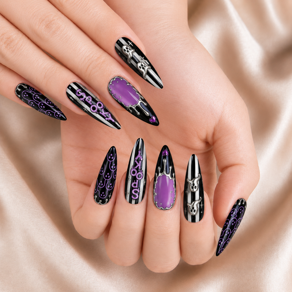 Ghost Spooky - Personalized Press-On Nails
