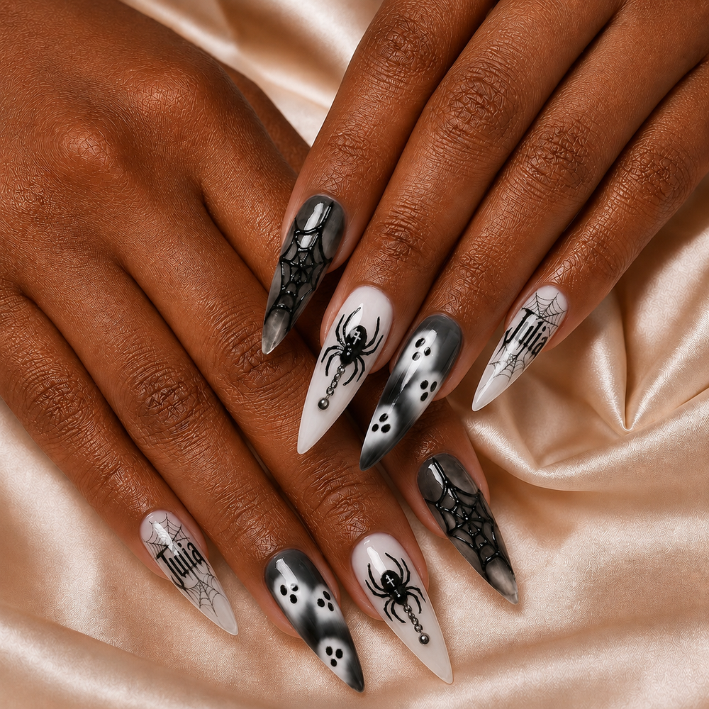 Ghost Halloween - Personalized Press-On Nails