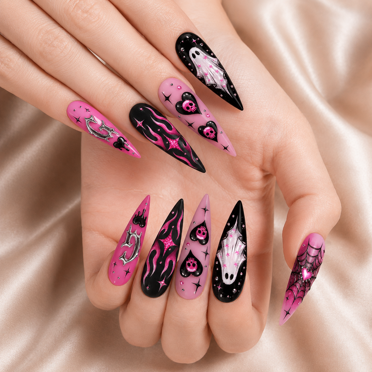 Spooky Y2K - Personalized Press-On Nails