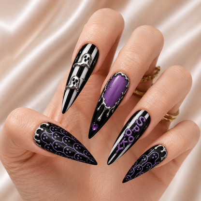 Ghost Spooky - Personalized Press-On Nails