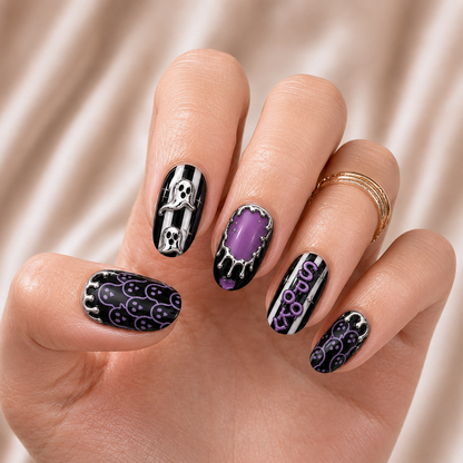 Ghost Spooky - Personalized Press-On Nails