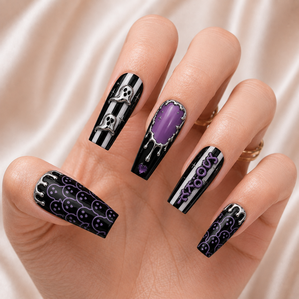 Ghost Spooky - Personalized Press-On Nails