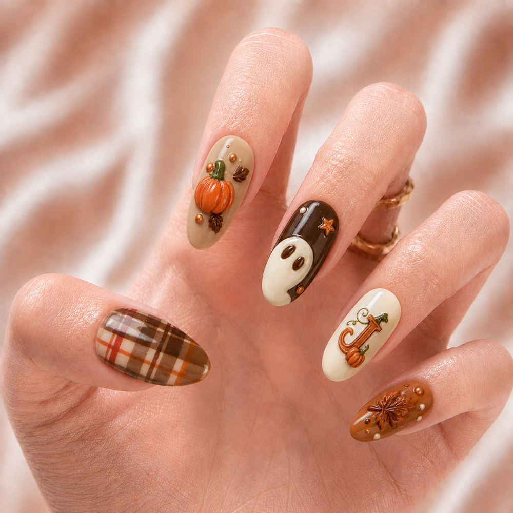 Cozy Autumn - Personalized Press-On Nails