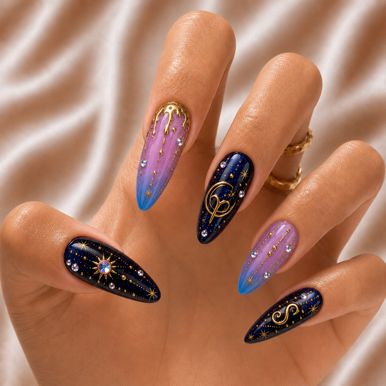 Aries Zodiac - Personalized Press-On Nails