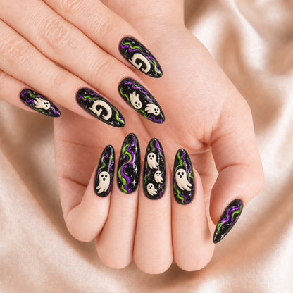 Cute Ghost - Personalized Press-On Nails