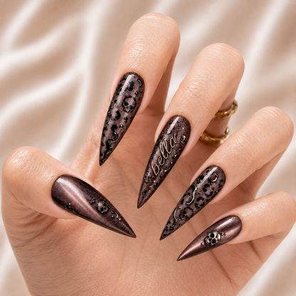 Leopard Skull - Personalized Press-On Nails