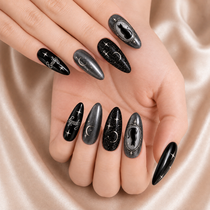 Black Cat - Personalized Press-On Nails