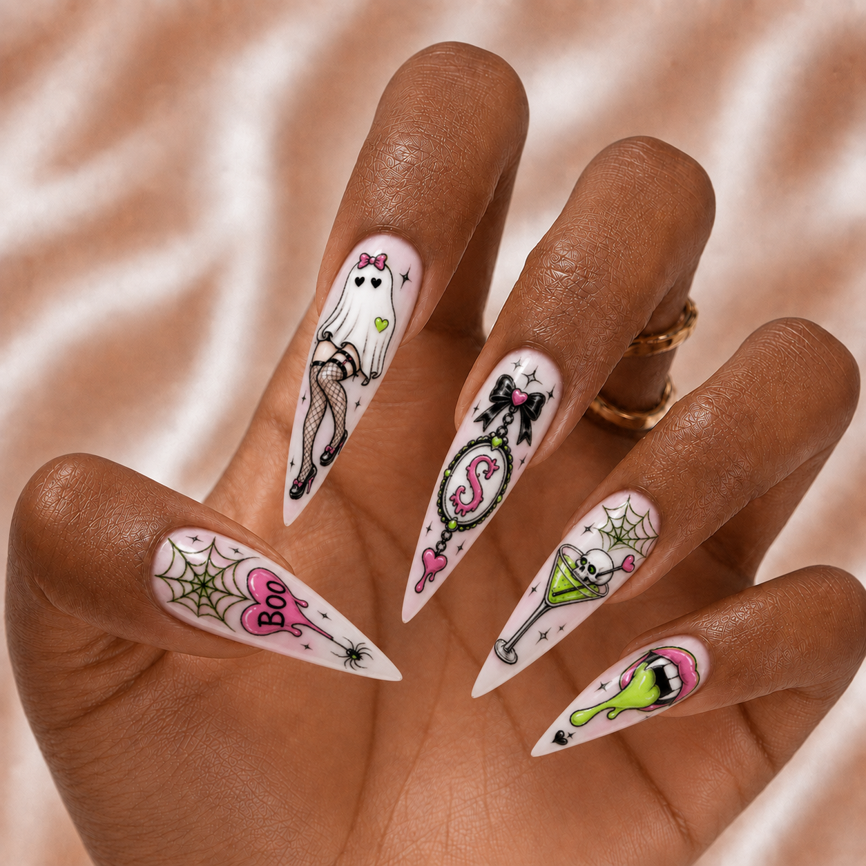 Halloween Pop Art - Personalized Press-On Nails