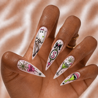 Halloween Pop Art - Personalized Press-On Nails