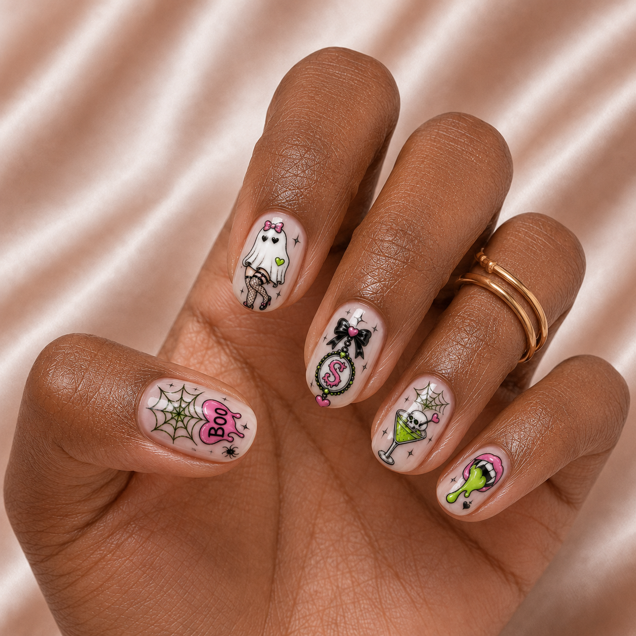 Halloween Pop Art - Personalized Press-On Nails