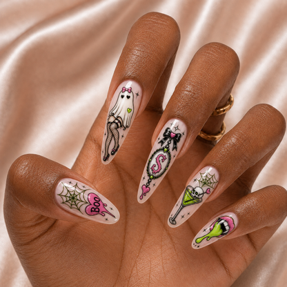 Halloween Pop Art - Personalized Press-On Nails