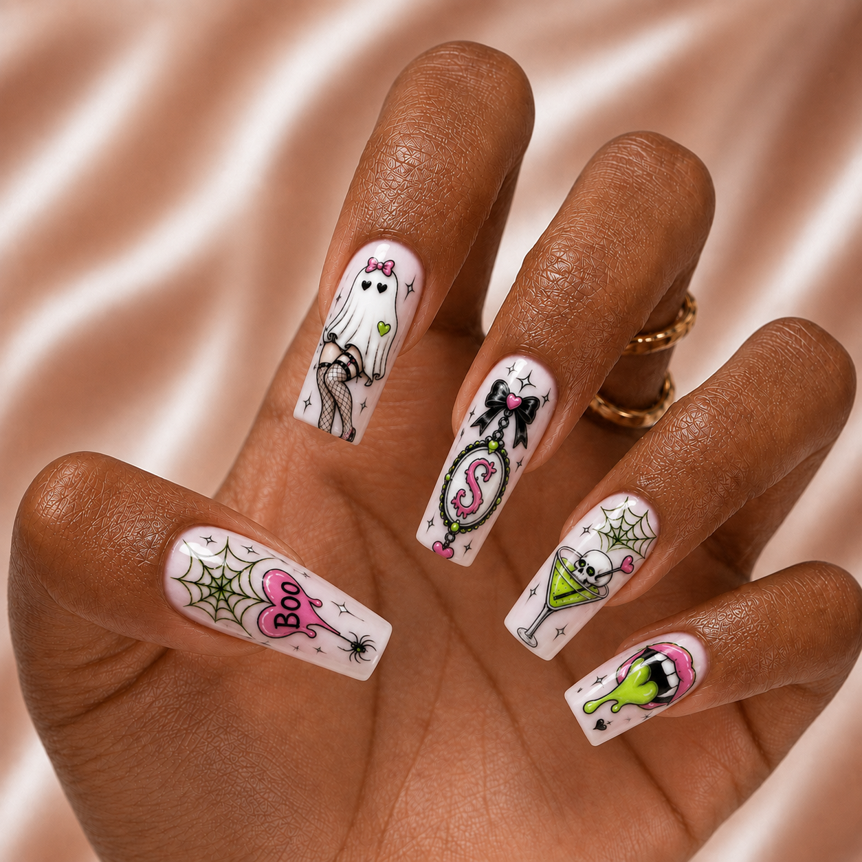 Halloween Pop Art - Personalized Press-On Nails