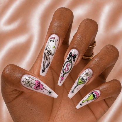 Halloween Pop Art - Personalized Press-On Nails