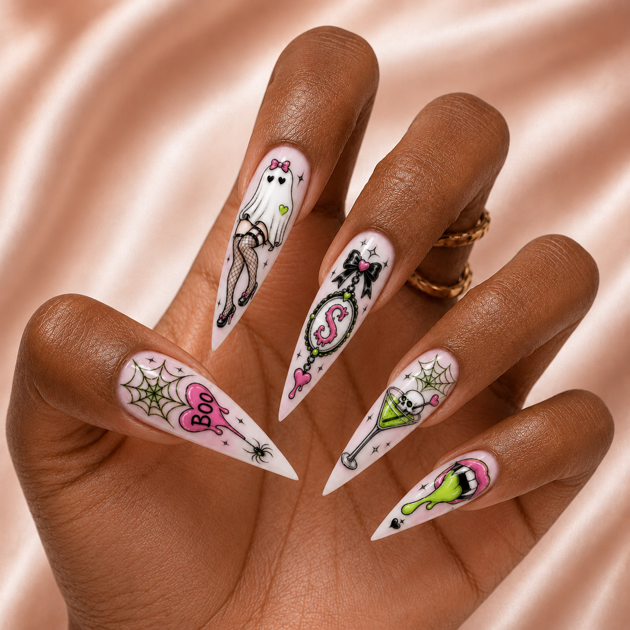 Halloween Pop Art - Personalized Press-On Nails