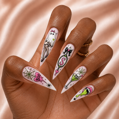 Halloween Pop Art - Personalized Press-On Nails