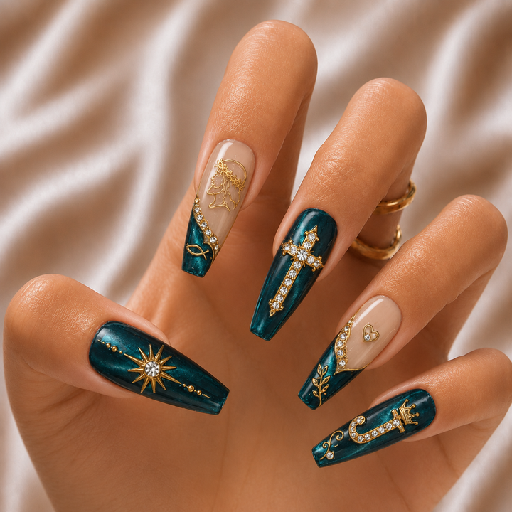 Faith Blessed - Personalized Press-On Nails