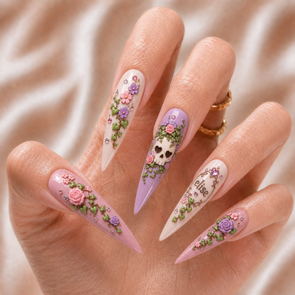 Skull Garden - Personalized Press-On Nails