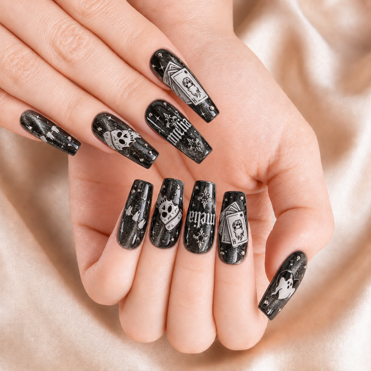 Ghost Halloween - Personalized Press-On Nails