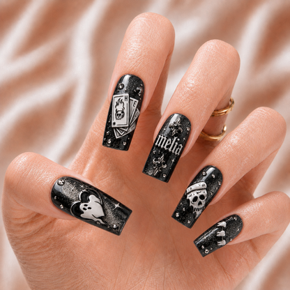 Ghost Halloween - Personalized Press-On Nails