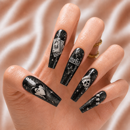Ghost Halloween - Personalized Press-On Nails