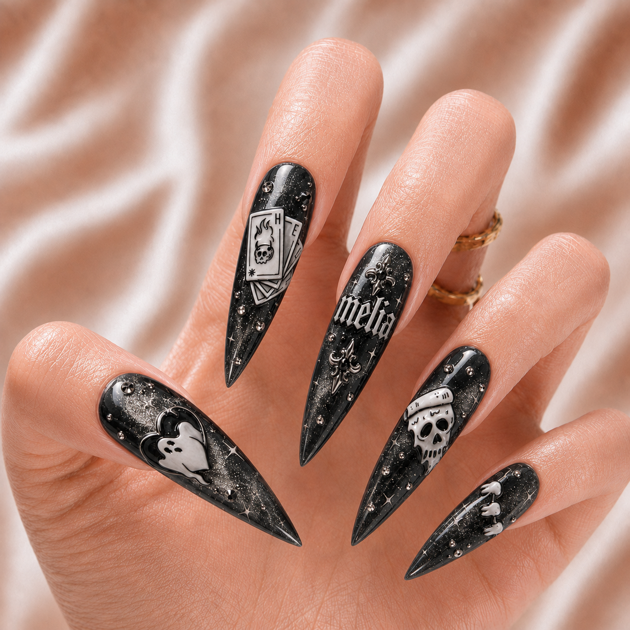 Ghost Halloween - Personalized Press-On Nails
