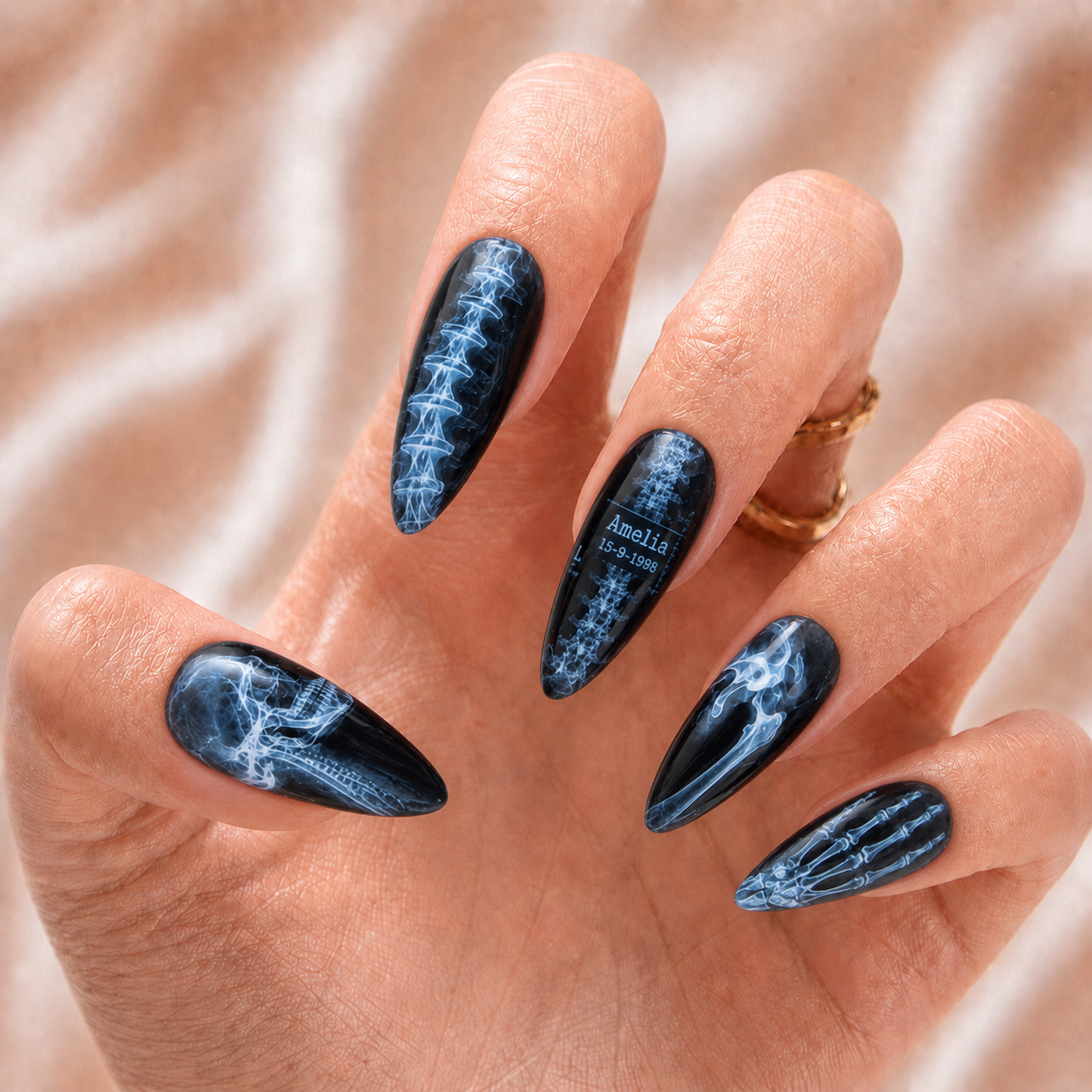 Skeleton Xray - Personalized Press-On Nails