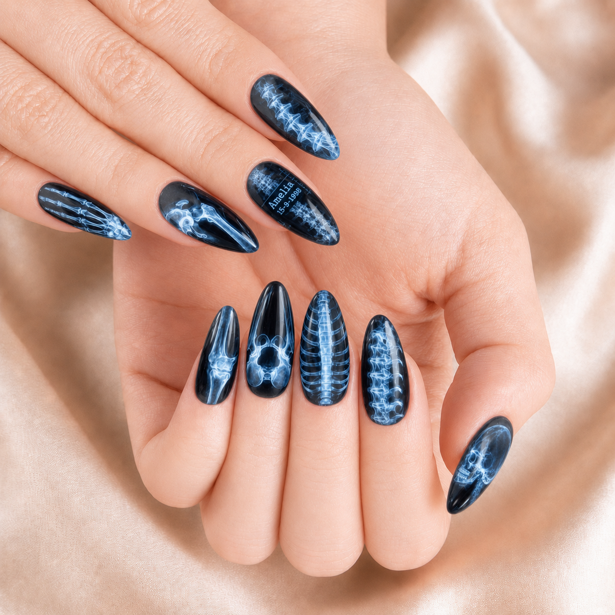 Skeleton Xray - Personalized Press-On Nails