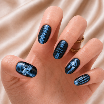Skeleton Xray - Personalized Press-On Nails
